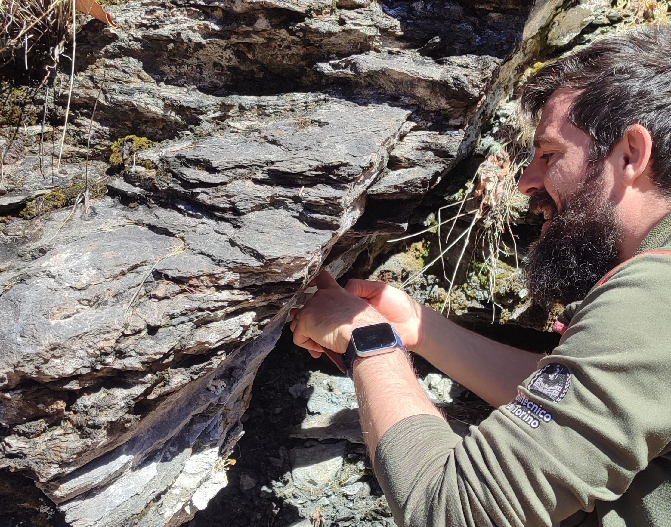 Mountain geology fieldwork