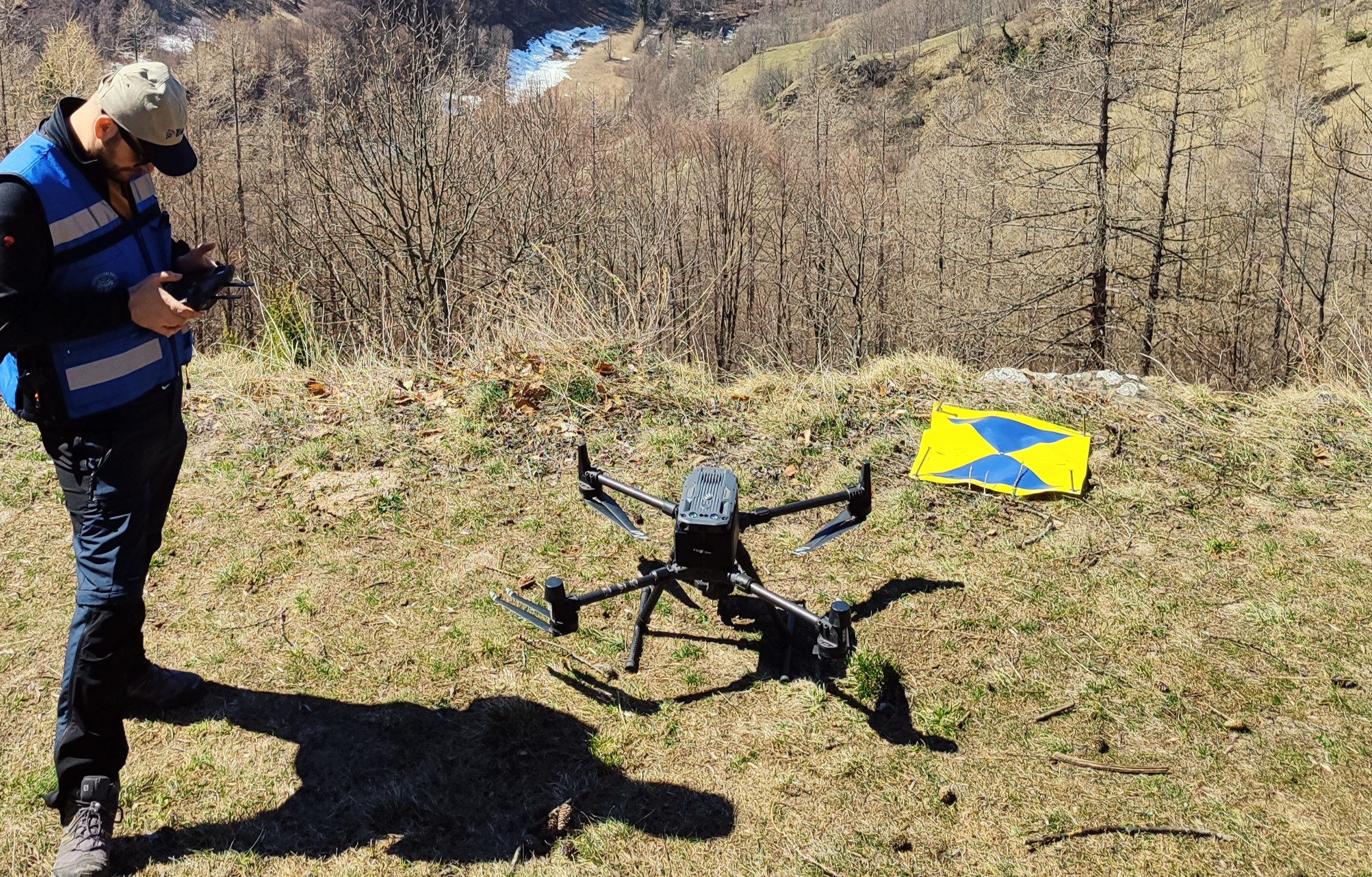 Geomatics field activity with UAV